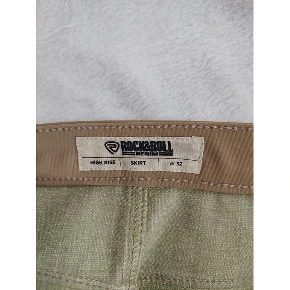 Rock & Roll Fringe Mini Skirt Tan Size 32 - Picture 11 of 11